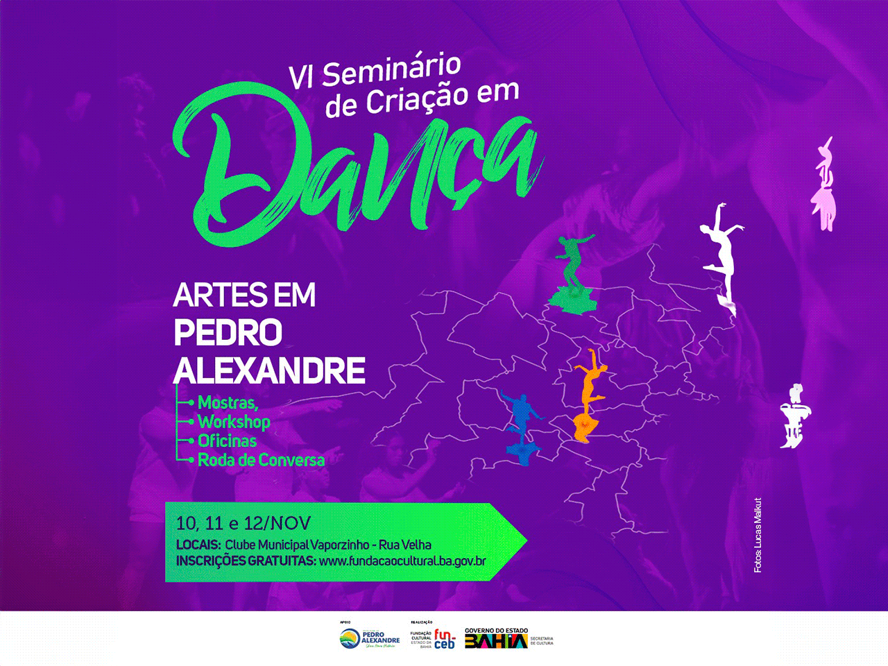 Prefeitura de Pedro Alexandre e Fundação Cultural do Estado anunciam o VI Seminário de Criação em Dança